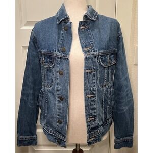 American Eagle AE Strigid Classic Denim Jacket Women's Size Small Medium Wash